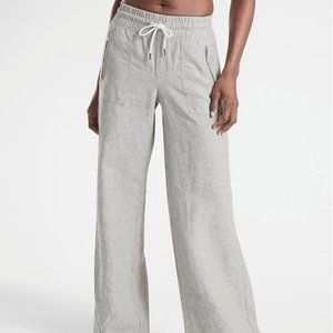 Cabo Linen Wide Leg Pant |  Osprey Grey Heather